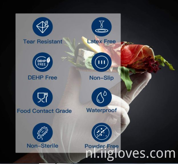 Groothandel blauw wegwerp latex nitrilhandschoenen goedkope handelaren van hoge kwaliteit werkende waterdichte wegwerp nitrilhandschoenen